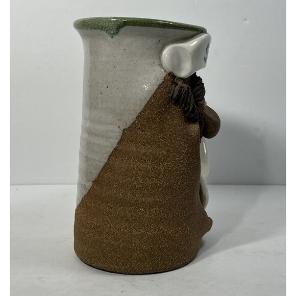 Vintage Mug Pottery Mark Hines Creations Funny Face Hand-Sculpted SALES on Phone - Picture 4 of 10